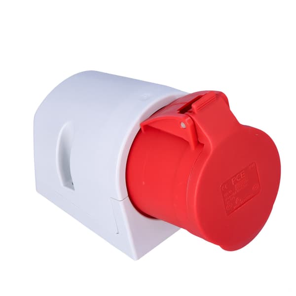 Fast stikkontakt 32A 400V 3P+Z+N IP44