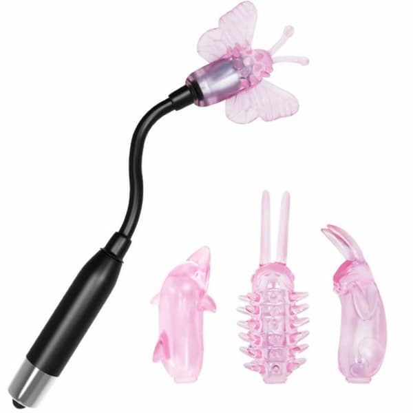 Baile Trollstav med Vibration 4 Spetsar Flexibel 10cm