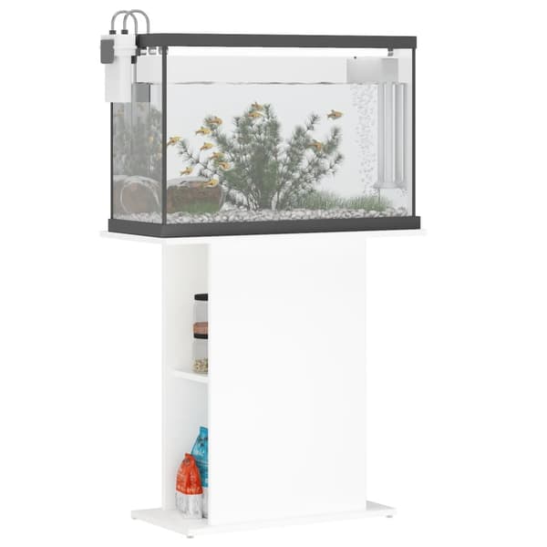 vidaXL Akvariumskåp vit 75x36x72,5 cm