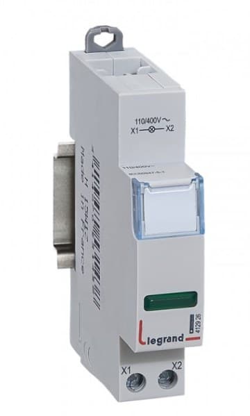 Enkelt grøn LED-lampe 110/400V