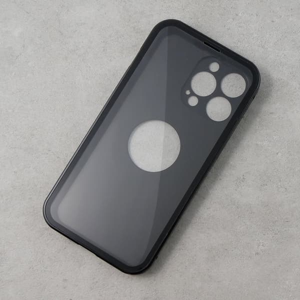 iPhone 13 Pro cover, dobbelt glas, Magsafe, sort
