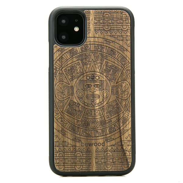 Træetui til iPhone 11 AZTEC KALENDER LIMBA