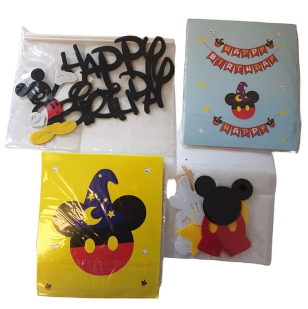Mickey Mouse fødselsdagsfestpynt