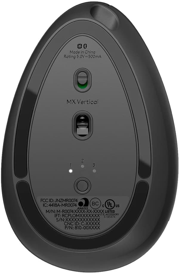 Logitech Ergo MX Vertikal Grafitmus (910-005448)