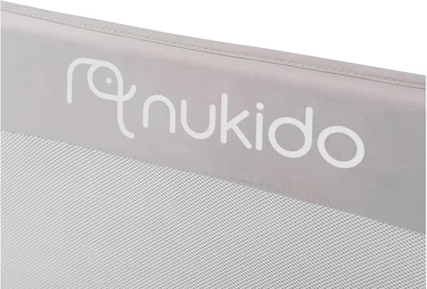 Nukido-sängyn kaide 150 x 42 x 35 cm harmaa