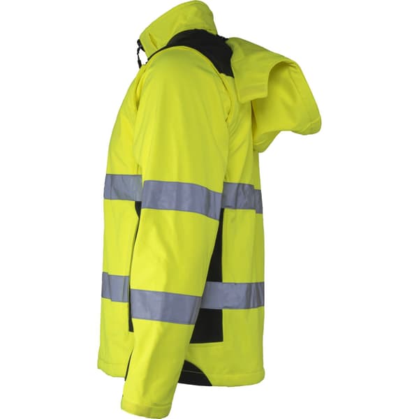 SOFTSHELL-VARNING MED AVTAGBARA HÄNDER, GUL, "S", CE, LAHTI