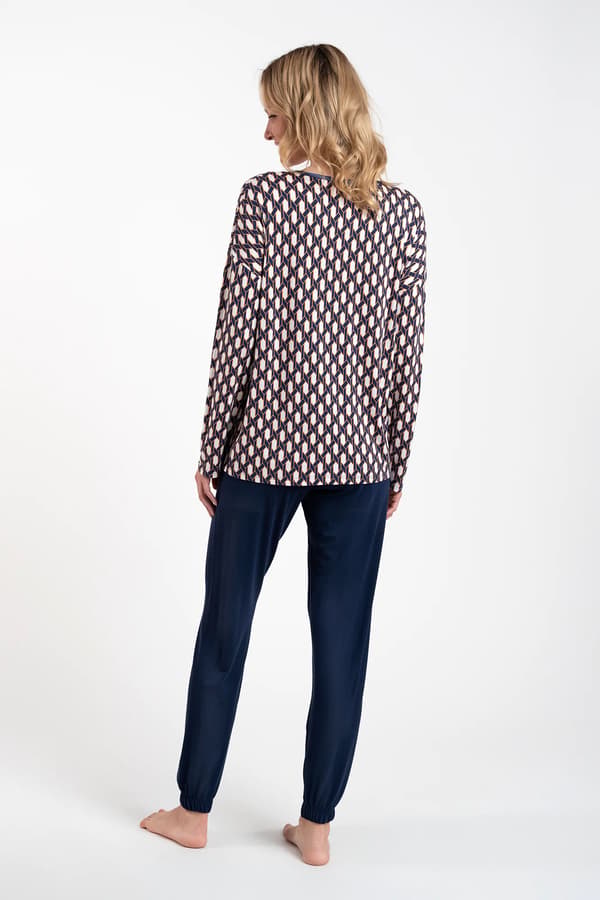 Milda dampyjamas, långärmad, långbyxor S