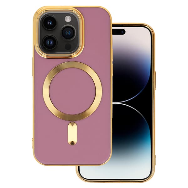 Magnetisk etui til Magsafe til iPhone 14 Pro, lilla