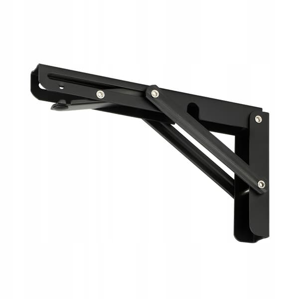 2x Sammenklappelig bordhylde - Robust - 450 mm sort TMY