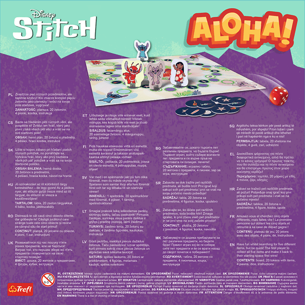 Lilo ja Stitch Aloha! Perhepeli Trefl 02657
