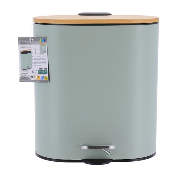 Lunbo grøn oval affaldsspand 5L