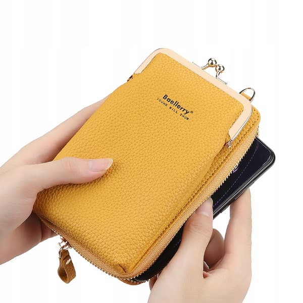 Mini clutch skuldertaske til kvinder, sort Baellerry