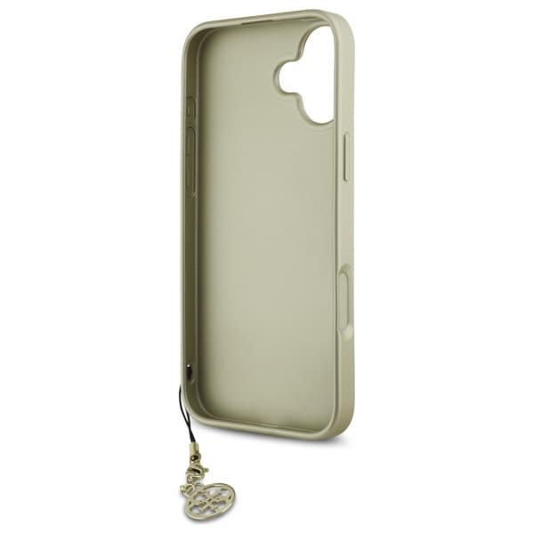Guess 4G Charms Collection-etui til iPhone 16, brun
