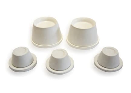 Kabelgenomföring i gummi 78 mm vit