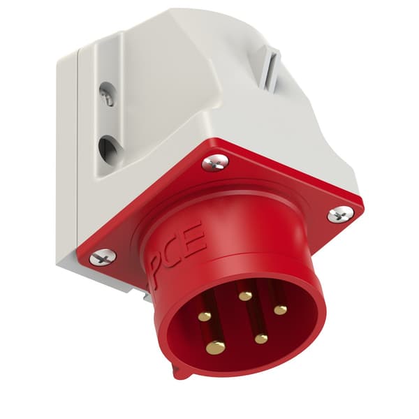 Mottagarkontakt (fast) 16A 400V 3P+Z+N IP44