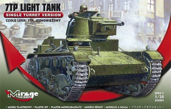Let enkelttårnstank "7TP" 1/35