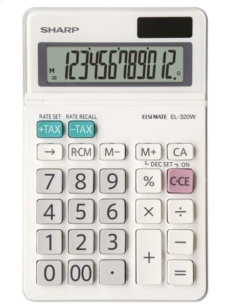 SHARP STATIONÄR KALKULATOR ELSIMATE EL320WB