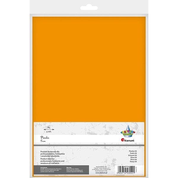 A4 skum 5 stk orange