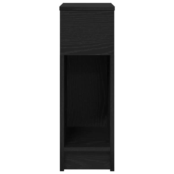 vidaXL sengebord med skuffe sort 20x36x60 cm