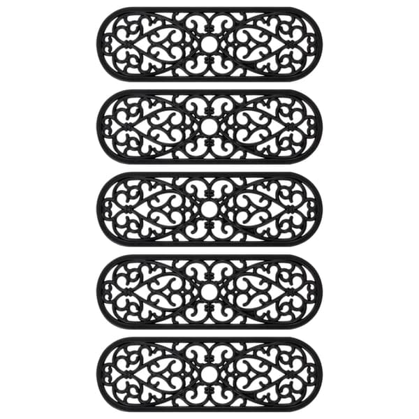 vidaXL trappetrin, 5 stk., 25x75 cm, gummi