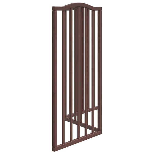 vidaXL foldbar hundegitter, 3 paneler, brun eg, 150 cm