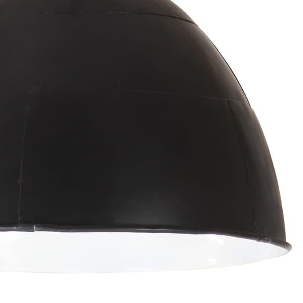vidaXL industriel pendellampe, 25 W, sort, rund, 31 cm, E27