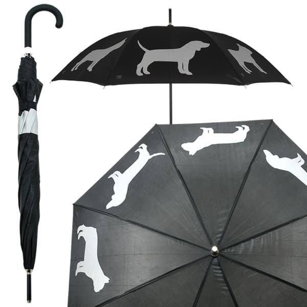 Paraply med reflekterande hundmotiv 104