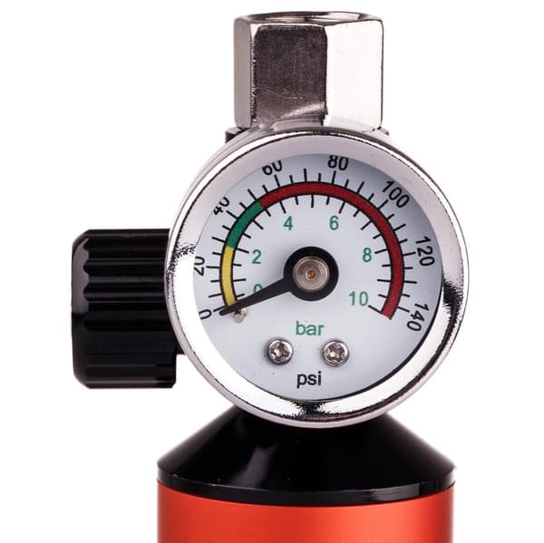 TRYCKREDUCERANDE MANOMETER VATTENAVLÄPPNING SPRUTPISTOL KONTAKT 1/4"