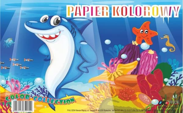 Värillinen paperi A5 8 väriä