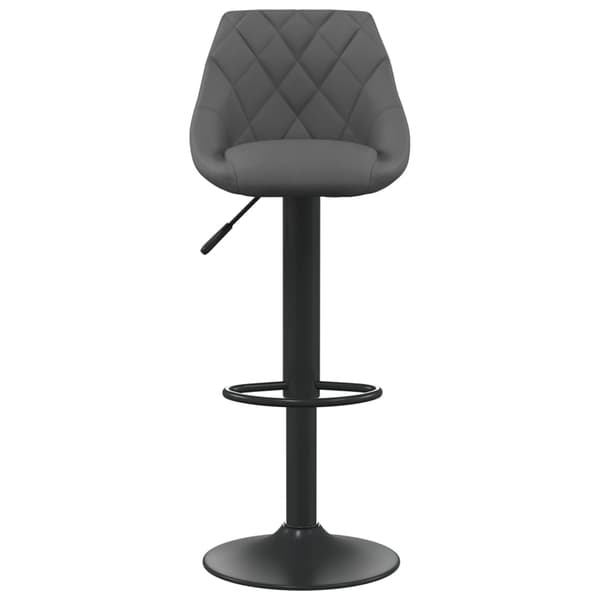 vidaXL Barstolar, set om 2, mörkgrå, klädda i sammet