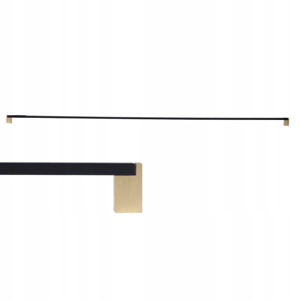 MØBELGREB TIL SKABE I SORT GULD 992/1004 MM MODERNE DUALI AKS