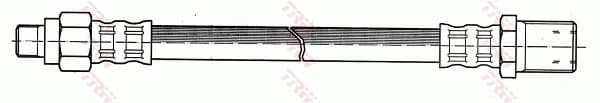 ELASTISK BREMSESLANG IVECO DAILY 90> BAG V/H