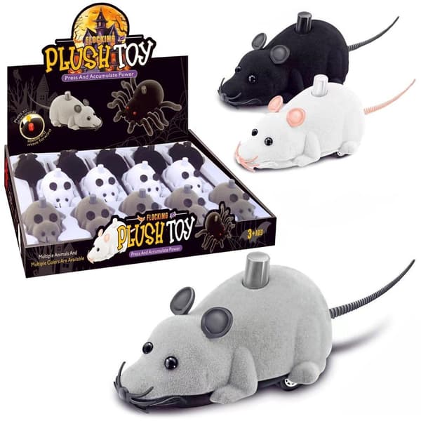 Flocked Mouse Press and Go MIX