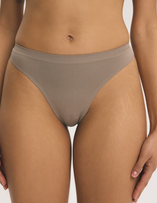 PRECIOUS 2-pack Esotiq stringtrosor | beige, ljusbrun M