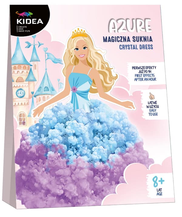 MAGISK PRINSESSKLÄNNING AZURBLÅ KIDEA 6912