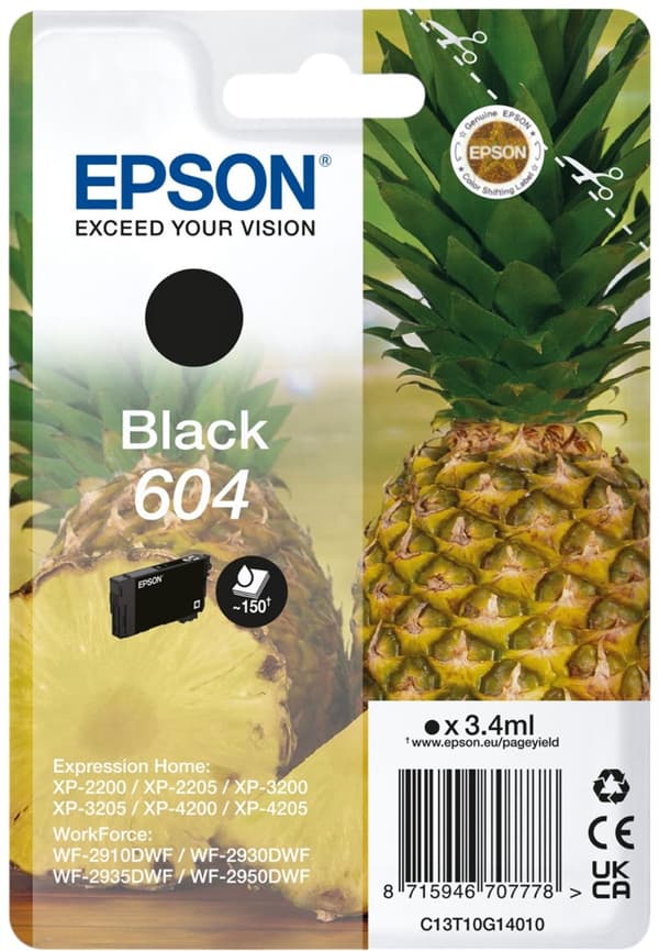 Epson 604 svart bläck