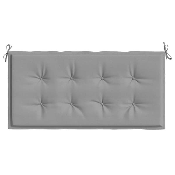 vidaXL Puutarhapenkin tyyny, harmaa, 120x50x3 cm
