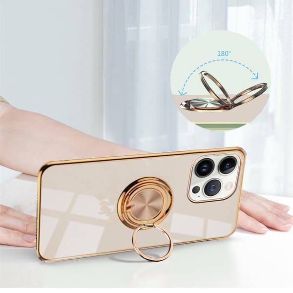 iPhone 13 Pro Max-skal, Electro Ring, Guld