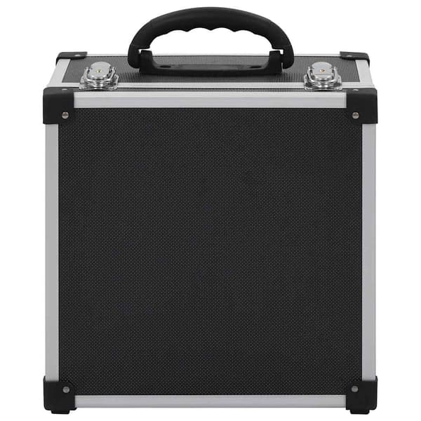vidaXL 40-disks CD-etui, aluminium, ABS, sort