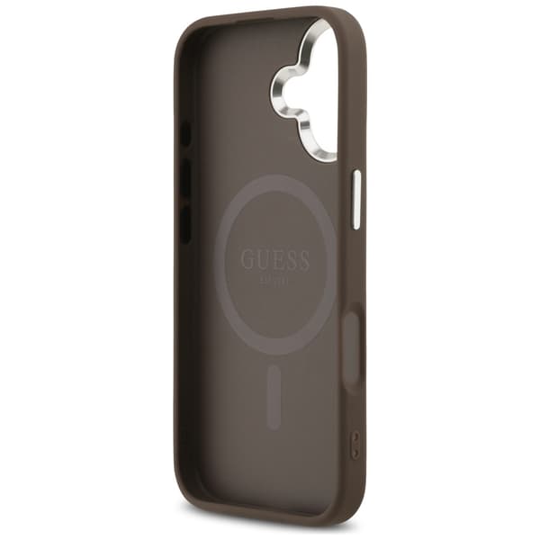 Guess 4G Triangle Logo MagSafe-etui til iPhone 17 brun sølv
