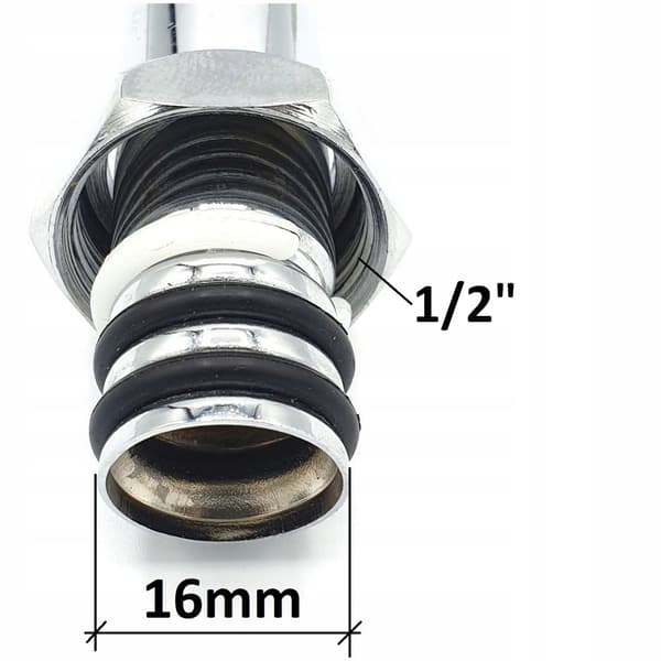 Pip för 1/2" typ "C" kran, längd 240 mm