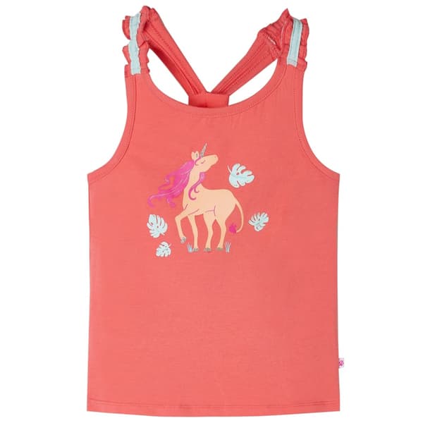 Børne tanktop, koral, 116