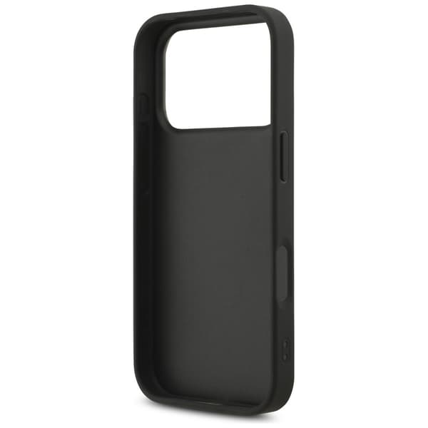 Guess Fixed Glitter Big 4G cover til iPhone 17 Pro, sort