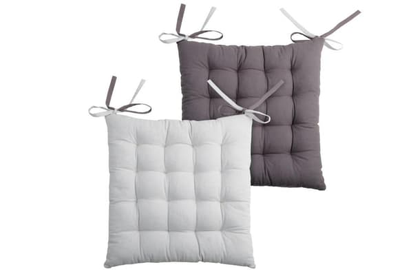 DUO stolskudde 40x40 grå silver