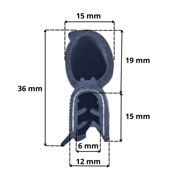 Bagagerumsdækseltætning DP-28