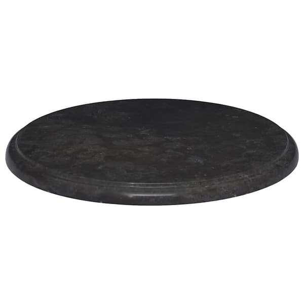 vidaXL bordplade sort Ø40 x 2,5 cm marmor