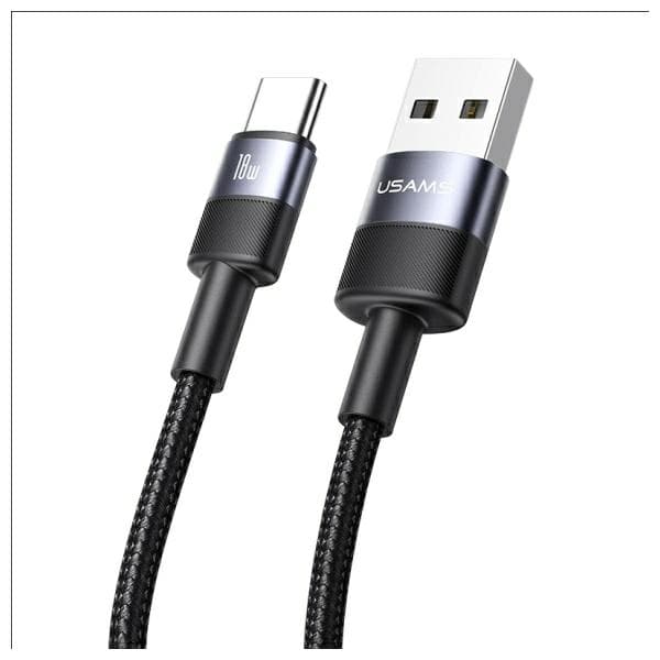 USAMS USB-A til USB-C 3A 1,2 m datakabel i aluminiumslegering SY