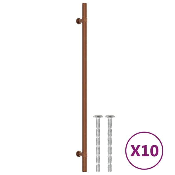 vidaXL skabsgreb, 10 stk., bronze, 320 mm, rustfrit stål