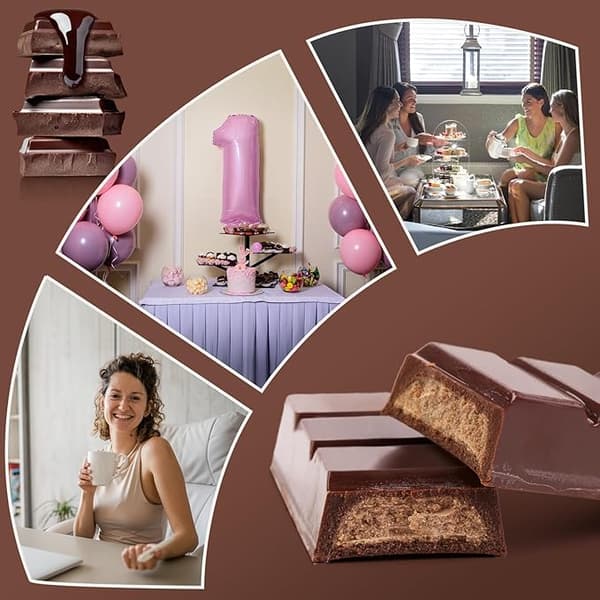 2x silikone chokoladeforme 6 terninger + 100 poser