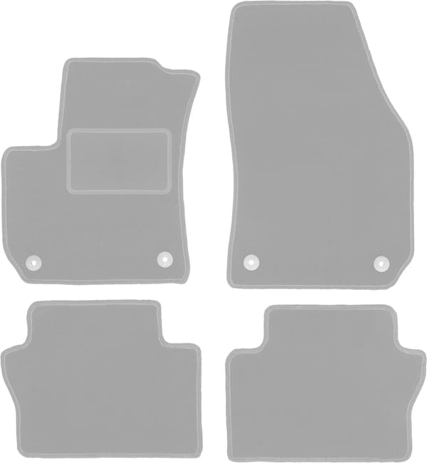 Grå bilmåtter til: Opel Zafira B minivan (2005-2014)